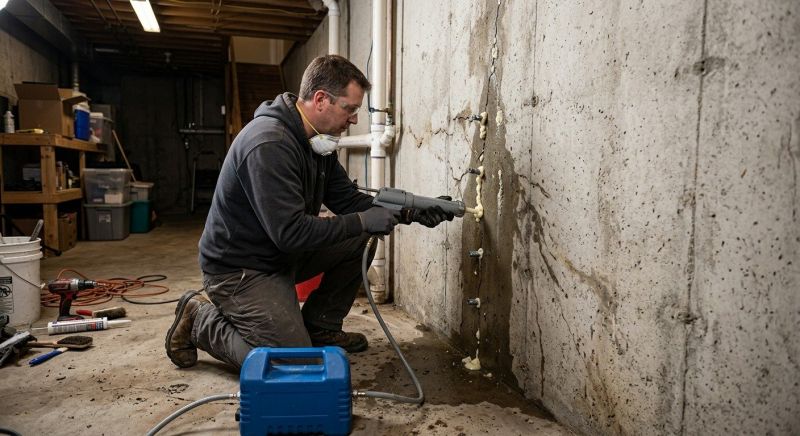 Basement Crack Repair in Fort Collins, CO