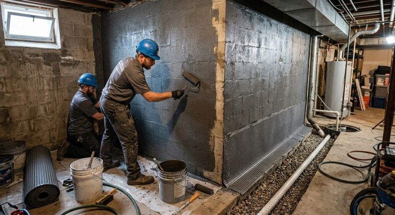 Basement Walls Waterproofing in Fredericksburg, VA
