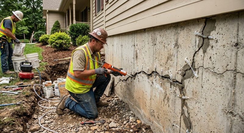 Foundation Cracks Repair in Greenville, SC