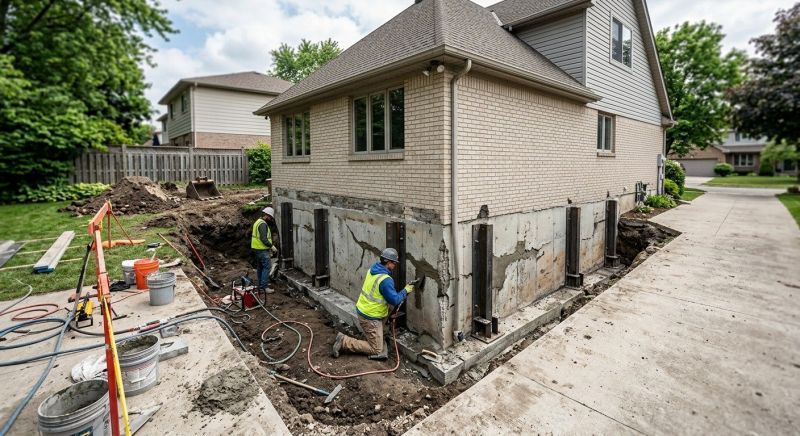 Foundation Settlement Repair in Greenville, SC